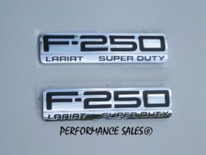 F250 Lariat Fender Emblem Set 2005 2006 2007 - FordPartsOne