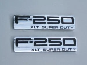 F250 XLT Fender Emblem Set 2005 2006 2007 - FordPartsOne