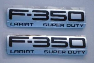 F350 Lariat Fender Emblem Set 2005 2006 2007 - FordPartsOne