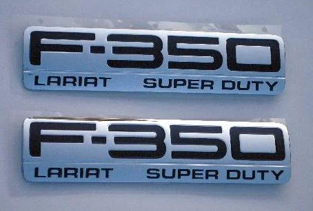 F350 Lariat Fender Emblem Set 2005 2006 2007 - FordPartsOne