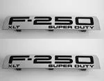 F250 XLT Fender Emblem Set 2008 2009 2010 - FordPartsOne