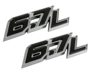 F250 F350 Super Duty 6.7L Door Emblem Set 2017 2018 - FordPartsOne