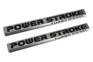 2018 FORD F350 SUPER DUTY POWER STROKE DOOR EMBLEM SET Image