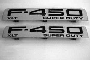 F450 XLT Fender Emblem Set 2008 2009 2010 - FordPartsOne