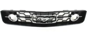 Mustang Black Radiator Grille With Pony Emblem 2005 2006 2007 2008 2009 - FordPartsOne