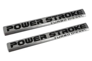 F250 F350 Super Duty Power Stroke Door Emblem Set 2017 2018 - FordPartsOne