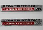 Powerstroke Diesel Door Emblem Set 2005 2006 2007 - FordPartsOne